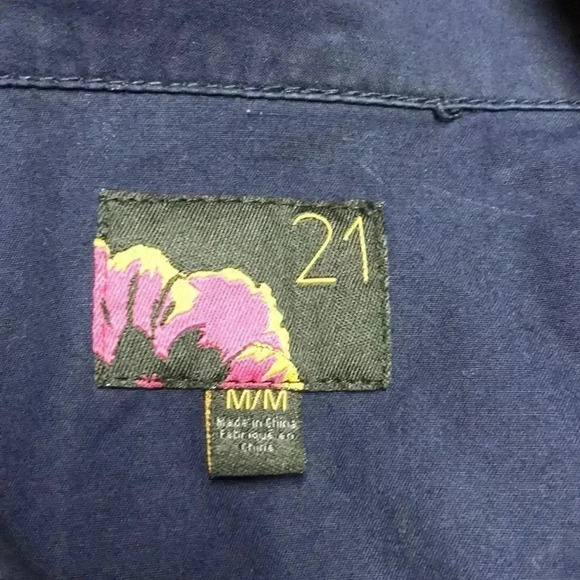 Rue 21 Navy Crop Jacket, Size med - Picture 2 of 7